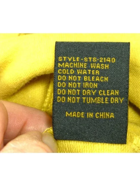 STS Ranchwear Mustard Hoodie With Aztec Print Hood & Buttons Size S Cotton Blend - Picture 11 of 12